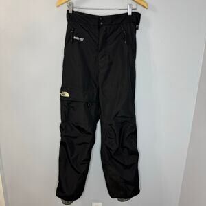 Vintage The North Face Snow Ski Pants Black Women's Side Zip Gore-tex Sz S